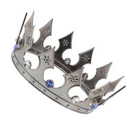 UKCOCO Couronne De Reine Pour Filles Déguisement Médiéval Diadème Baroque Noir Accessoire De Théâtre Costume Halloween Fête Anniversaire
