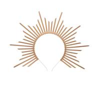 UKCOCO Couronne Halo Déesse Soleil Bandeau Pointes Diadème Carnaval Coiffure Femme Fête Accessoire Cosplay Mariage Soirée Bal Promo Style Coiffure