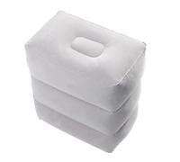 UKCOCO Coussin Repose Gonflable Portable avec Sac Support Flocage Confortable pour Voyage Avion Bureau et Camping Améliore Circulation et Réduit Fatigue