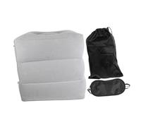 UKCOCO Coussin Repose Gonflable Réglable PVC et Confortable pour Voyage Avion et Siège Prolongé