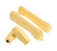 UKCOCO Coussinet de Béquille Axillaire en Tpr Souple, Housses de Poignées Antidérapantes Jaunes, Jeu de 4 Pièces, Rembourrage Confortable pour Béquilles, Accessoire pour Soutien