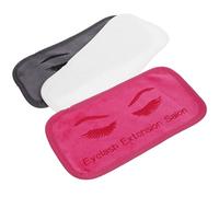 UKCOCO Coussinet pour Extensions de Cils 3 Pièces en Tissu Coloré, Support Frontal Pratique, Léger et Adapté pour Usage en Salon et Chez Soi