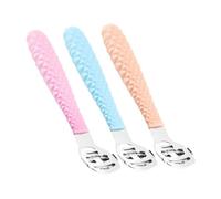 UKCOCO Couteau Pédicure 3 Pièces pour Enlever les Peaux Mortes, Outil en Acier et Pp, Usage Professionnel et Domestique pour Pieds et Mains