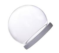 UKCOCO Couvercle en Verre Borosilicaté 135 CM pour Fleurs Immortelles Décoration de Bureau et Maison Protection Anti-Poussière Socle Lumineux Blanc Accessoire Décoratif Élégant et