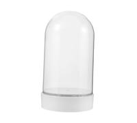UKCOCO Couvercle Transparent Résistant pour Boule De Neige Et Fleurs Éternelles Couvercle Anti-poussière avec Socle Protection Claire pour Décorations De Noël Et Présentoirs Festifs