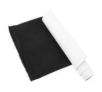 UKCOCO Couverture de Livre en Lin Auto-adhésive Noire, Tissu pour Reliure Polyvalent Apparence Élégante, pour Projets DIY et Protection de Journaux
