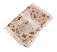 UKCOCO Couverture de Livre en Tissu Dentelle Rétro A5 Protège-livre Résistant à L'usure Rayures Étui Décoratif pour Livres de Poche et Couverture Rigide Accessoire Lecture