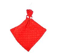 UKCOCO Couverture De Sécurité Garçon Fille à Pois Avec Doudou Rouge Couverture Apaisante Salive Confort Sensoriel Et Sommeil Doux Nés