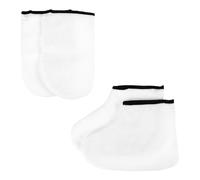 UKCOCO Couvre-pieds Exfoliants pour Bain de Cire Paraffine 2 Paires Taille Unique Hydratants Professionnels Soins des Pieds Spa Pédicure