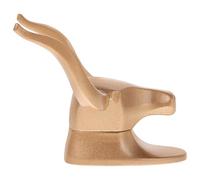 UKCOCO Crochet Mural en Aluminium Spatial Doré 1 Pièce, Crochet Tête de Bœuf Vintage sans Perçage, Porte-manteau Décoratif Mural pour Salle de Bain, Salon et Entrée, Accroche Créative