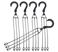 UKCOCO Crochets en Plastique Installation Simple et Suspendre Pot de Fleur, Lot de 5pcs Rotation 360° Capacité de Charge pour Pots Suspendus