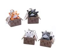 UKCOCO Cute Cat in Boxes Bouchon de poussière Bouchon Universel 3.5mm Silicone Anti poussière poussière écouteurs Bouchon de Prise pour et Autres Smartphone (Couleur aléatoire) 1PCS