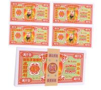 UKCOCO de Banque Ancestraux Chinois Traditionnels pour Offrandes Funéraires Papier à Brûler pour Rites de Culte Aux Ancêtres Format Compact et Combustion Facile