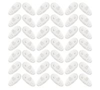 UKCOCO de Plaquettes Nasales Coussinets Antidérapants 30 Paires en Silicone Remplaçables Accessoires Pratiques pour Maintien Confortable des Lunettes pour Lunettes