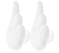 UKCOCO Décoration Ailes D'anges pour Casque en Plastique Blanc 2 Pièces, Accessoires Soi-même pour Activités DIY la Maison