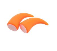 UKCOCO Décoration de Casque Moto Halloween en PVC Orange, Autocollant Cornes de Taureau pour Accessoires Intérieur de Voiture, Ornement Unique pour Aventures Offroad et Conduite en Ville