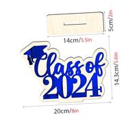 UKCOCO Décoration de Table pour Fête de Remise de Diplômes Ornement Casquette Graduation Coloré et Imprimé Brillant Accessoire de Décor Party pour Intérieur et Extérieur
