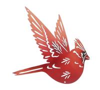 UKCOCO Décoration Murale Extérieure En Métal Avec Oiseau Rouge Cactus Corbeau Panneau En Métal Pour Femmes Décoration Murale En Métal Art De Jardin En Métal Corbeau