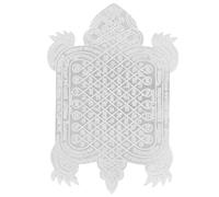 UKCOCO Décoration Téléphone Breloque Tortue Richesse pour Portable, Amulette Prospérité Métallique, Petite Taille Argentée, Accessoire Amulette, Style Mythologie Chinoise