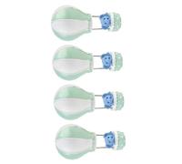 UKCOCO Décorations de Gâteau Éléphant et Montgolfière en Résine, Lot de 4 Pièces Vertes, Décoration Anniversaire Garçon et Filles, Accessoires Innovants pour Gâteau et Fête