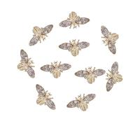UKCOCO Décorations Ongles Abeilles 3D en Alliage Rétro Lot de 10 Pièces Accessoires Manucure pour Nail Art Mariage Fête Usage Quotidien