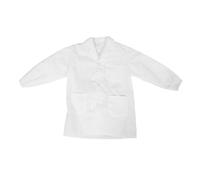 UKCOCO Déguisement de docteur pour enfant : déguisement de scientifique et de docteur pour tout-petit - blouse blanche à manches élastiques - pour jeux de rôle, exploration de carrière et