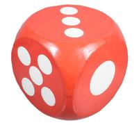 UKCOCO Dés Mousse Géants Rouges pour Jeux de Fête et Activités Éducatives et Sûrs Idéals pour Rôle et Apprentissage des Mathématiques