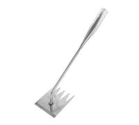 UKCOCO Désherbeur Acier Inoxydable Outil de Jardinage Multi pour Élimination des Mauvaises Grattoir à Racines avec Pointe Courbée Outil Pratique et Ergonomique pour Jardinage