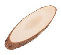 UKCOCO Disques Ovales en Bois Brut 12-14 Cm X 35 Cm X 1 Cm, Tranches Rustiques pour Loisirs Créatifs, Pyrogravure et Décoration Mariage Champêtre, Ornements Naturels pour Atelier D’art