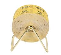 UKCOCO Distributeur de Billets de Tombola avec Simple Kit de Tickets Jaune Support Facile pour Carnaval Loterie et Événements Festifs