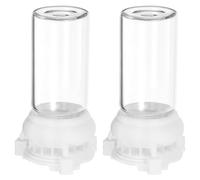 UKCOCO Distributeur d'eau pour Fourmis 2 Pièces 2.36X1.26X1.26 Pouces Support Stable Anti-Noyade Alimentateur Automatique Transparent pour Élevage De Fourmis