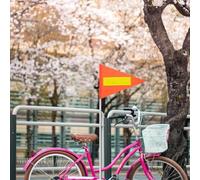 UKCOCO Drapeaux Avertissement pour Vélo Lot de 5 Triangles Réfléchissants Accessoires Cyclisme pour Adultes Signalisation Cycliste Extérieure