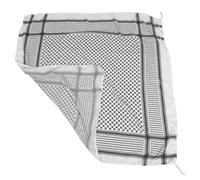 UKCOCO Écharpe Arabe avec Bouclés et Franges Foulard Multifonction pour Tête Cou et Épaules Protection Solaire Légère pour Tenue Arabe et Hijab