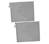 UKCOCO Écran de Cheminée en Maille Métallique Maison Lot de 2 Pièces Conception Antidérapante Facile à Couper Poignées Pare- Pratique pour Protection Cendres