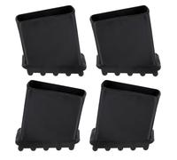 UKCOCO Embout Escabeau 40x20 en Caoutchouc Antidérapant, Lot de 4 Couvre-pieds D'échelle à Chevrons Noirs, Résistants à L'usure et Équilibrés pour Escabeaux Extensibles