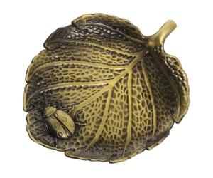 UKCOCO Encrier de Calligraphie en Cuivre Bronze Plat à Encre et Repose-pinceau Décoratif, Accessoire Compact et Portable pour Papeterie Calligraphique et Bureau, Plaque D'encre