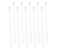 UKCOCO Enfile-aiguilles à Poinçonner 10 Pièces en Fil D'acier 0,15x150 Mm Blanc, Outil Couture Facile pour Aiguilles à Point de Croix et Fils Fins, Accessoire DIY Broderie Précis