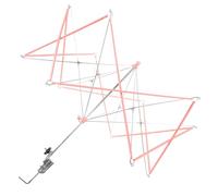 UKCOCO Enrouleur de Laine Manuel Parapluie Rose, Accessoire pour Enrouleur de Fil, Kit de Bobinage de Fil Compact Base Antidérapante, Outil de Tricot la Main Pratique pour Crochet