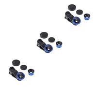 UKCOCO Ensemble De 3 Objectifs pour Téléphone Portable Fisheye Grand Angle Macro Facile À Installer Clip pour 6s/7/8/x