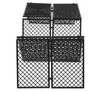 UKCOCO Ensemble de Clôture de Sécurité en Plastique Noir pour Parcours d'obstacles Militaire Miniature, Accessoires DIY pour Jouets et Dioramas, 1 Set pour Jeu Créatif et Scénarios