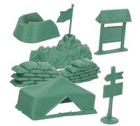 UKCOCO Ensemble de Modèles Militaires DIY 21 Pièces Jouets de Bac à Sable pour Garçon et Filles de 4 à 7 Ans Kits de Construction de Scènes Militaires