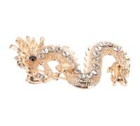 UKCOCO Épingle Dragon Accessoire Élégant Pierres Artificielles pour Femmes Vintage Dorée en Alliage Léger pour Anniversaires et Fêtes
