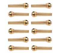 UKCOCO Épingle pour corde de guitare 12pcs en laiton or accessoires pour guitares acoustiques fingerstyle structure solide et stable