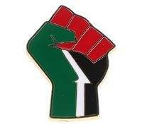 UKCOCO Épinglette Drapeau Palestinien en Métal Robuste, Insigne Patriotique Émail Poing, Accessoire Mode pour Manteau, Paquet et Chapeau, Pin's Palestine Solide et Symbolique
