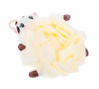 UKCOCO Éponge de Bain Loofah en Maille pour Garçon et Filles Motif Vache Bain Doux et Ultra-mou Pouf de Ludique pour Tout-petits Créateur de Bulles Bébé Amusant