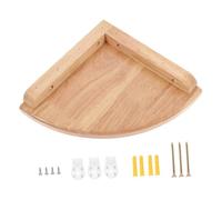 UKCOCO Étagère Angle Murale Forme Éventail Rangement Mural Pratique pour Salon Chambre Cuisine Tablette Arrondie Résistante à Lhumidité