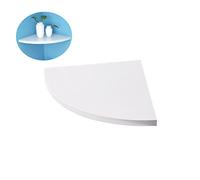 UKCOCO Étagère Murale Angle Triangle Blanche Rangement Dangle Suspendu pour Objets Décoratifs Étagère Flottante Coin Multifonction pour Salon Chambre Bureau