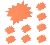 UKCOCO Étiquettes de Prix en Papier Fluorescent 30 Pièces pour Panneaux de Vente au Détail et Collecte de Fonds d'Explosion