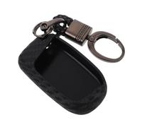 UKCOCO Étui de Clé de Voiture Silicone et Fibre de Compatible Protection Anti-rayures avec Porte-clés Coque Souple Absorbant les Chocs