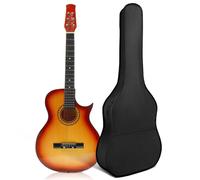 UKCOCO Étui de Guitare Portable 40/41 Pouces en Tissu Oxford 420d Noir, Paquet à Dos Confortable et Pratique Sangle, pour Guitare Acoustique et Électrique